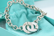 Load image into Gallery viewer, Tiffany &amp; Co. 1837 Silver Interlocking Clasp Toggle Bracelet
