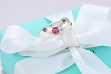 Load image into Gallery viewer, Tiffany &amp; Co. 18K Gold &amp; Silver Etoile Gemstone Ring
