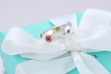 Load image into Gallery viewer, Tiffany &amp; Co. 18K Gold &amp; Silver Etoile Gemstone Ring
