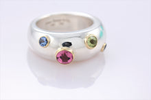 Load image into Gallery viewer, Tiffany &amp; Co. 18K Gold &amp; Silver Etoile Gemstone Ring
