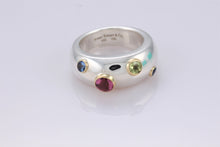 Load image into Gallery viewer, Tiffany &amp; Co. 18K Gold &amp; Silver Etoile Gemstone Ring
