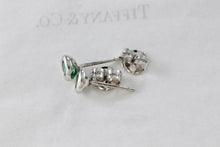 Load image into Gallery viewer, Tiffany &amp; Co. Elsa Peretti Silver Color By The Yard Tsavorite Stud Earrings
