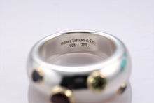 Load image into Gallery viewer, Tiffany &amp; Co. 18K Gold &amp; Silver Etoile Gemstone Ring
