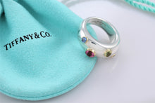 Load image into Gallery viewer, Tiffany &amp; Co. 18K Gold &amp; Silver Etoile Gemstone Ring

