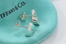 Load image into Gallery viewer, Tiffany &amp; Co. Paloma Picasso Silver Modern Heart Diamond Stud Earrings
