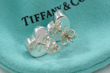 Load image into Gallery viewer, Tiffany &amp; Co. Paloma Picasso Silver Modern Heart Diamond Stud Earrings
