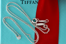 Load image into Gallery viewer, Tiffany &amp; Co. Elsa Peretti Silver Diamonds By The Yard .03ct 16&quot; Necklace
