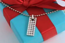 Load image into Gallery viewer, Tiffany &amp; Co. Mens Studded Bar Dog Tag Beaded Chain Necklace GERMANY
