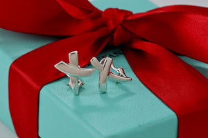 Tiffany & Co. Paloma Picasso Silver X Clip-on Earrings