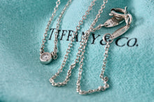 Load image into Gallery viewer, Tiffany &amp; Co. Elsa Peretti Silver Diamonds By The Yard .03ct 16&quot; Necklace
