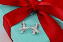 Load image into Gallery viewer, Tiffany &amp; Co. Paloma Picasso Silver X Clip-on Earrings
