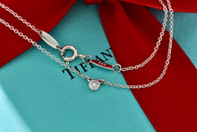Load image into Gallery viewer, Tiffany &amp; Co. Elsa Peretti Silver Diamonds By The Yard .03ct 16&quot; Necklace
