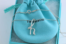 Load image into Gallery viewer, Tiffany &amp; Co. Elsa Peretti Silver Alphabet Letter &quot;H&quot; Pendant Necklace
