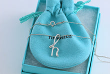 Load image into Gallery viewer, Tiffany &amp; Co. Elsa Peretti Silver Alphabet Letter &quot;H&quot; Pendant Necklace
