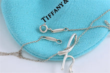 Load image into Gallery viewer, Tiffany &amp; Co. Elsa Peretti Silver Alphabet Letter &quot;H&quot; Pendant Necklace
