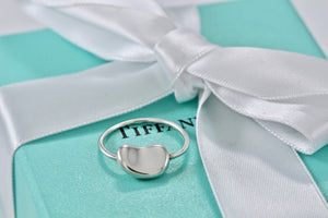 Tiffany & Co. Elsa Peretti Silver Rotating Bean Ring