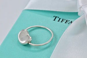 Tiffany & Co. Elsa Peretti Silver Rotating Bean Ring