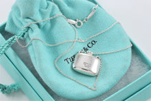 Load image into Gallery viewer, Tiffany &amp; Co. Elsa Peretti Silver Square Bottle Pendant Necklace

