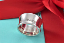 Load image into Gallery viewer, Tiffany &amp; Co. Sterling Silver 1837 Extra Wide Band Ring
