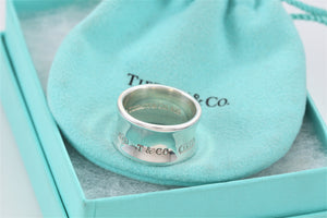 Tiffany & Co. Sterling Silver 1837 Extra Wide Band Ring