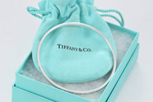 Load image into Gallery viewer, Tiffany &amp; Co. Silver Notes &#39;&#39;I Love You&#39;&#39; Narrow Bangle Medium Bracelet
