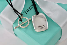 Load image into Gallery viewer, Tiffany &amp; Co. Elsa Peretti Silver Shovel Silk Cord 16&quot; Toggle Necklace
