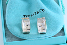 Load image into Gallery viewer, Tiffany &amp; Co. 1837 Silver Wide Hoop Earrings
