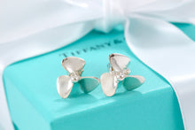 Load image into Gallery viewer, Tiffany &amp; Co. Mens Silver Airplane Boat Propeller Cufflinks
