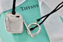 Load image into Gallery viewer, Tiffany &amp; Co. Elsa Peretti Silver Shovel Silk Cord 16&quot; Toggle Necklace
