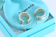 Load image into Gallery viewer, Tiffany &amp; Co. 1837 Silver Wide Hoop Earrings
