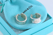 Load image into Gallery viewer, Tiffany &amp; Co. 1837 Silver Wide Hoop Earrings
