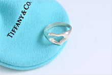 Load image into Gallery viewer, Tiffany &amp; Co. Elsa Peretti Silver Carved Open Heart Ring
