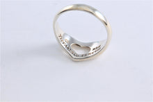 Load image into Gallery viewer, Tiffany &amp; Co. Elsa Peretti Silver Carved Open Heart Ring
