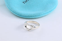 Load image into Gallery viewer, Tiffany &amp; Co. Elsa Peretti Silver Carved Open Heart Ring
