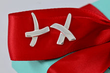 Load image into Gallery viewer, Tiffany &amp; Co. Paloma Picasso Silver X Clip-on Earrings
