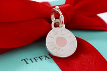 Load image into Gallery viewer, Tiffany &amp; Co. 1837 Silver Pink Enamel Round Charm w/ Clasp
