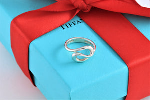 Tiffany & Co. Elsa Peretti Silver Infinity Wave Ring