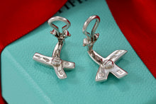 Load image into Gallery viewer, Tiffany &amp; Co. Paloma Picasso Silver X Clip-on Earrings
