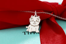 Load image into Gallery viewer, Tiffany &amp; Co. Silver &quot;New&quot; Yorkie Dog Charm Necklace
