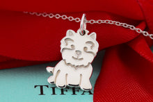 Load image into Gallery viewer, Tiffany &amp; Co. Silver &quot;New&quot; Yorkie Dog Charm Necklace
