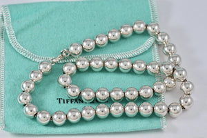 Tiffany & Co. Hardwear Sterling Silver Ball Bead 18" Necklace