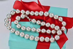 Tiffany & Co. Hardwear Sterling Silver Ball Bead 18" Necklace