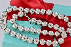 Tiffany & Co. Hardwear Sterling Silver Ball Bead 18" Necklace