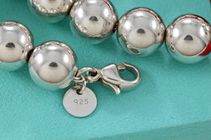 Tiffany & Co. Hardwear Sterling Silver Ball Bead 18" Necklace