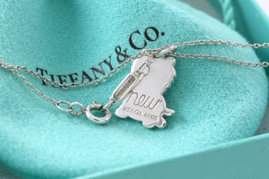 Tiffany & Co. Silver "New" Yorkie Dog Charm Necklace