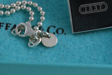 Load image into Gallery viewer, Tiffany &amp; Co. 1837 Silver Whistle Pendant Beaded Chain Necklace

