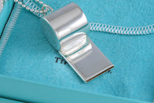 Load image into Gallery viewer, Tiffany &amp; Co. 1837 Silver Whistle Pendant Beaded Chain Necklace
