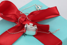 Load image into Gallery viewer, Tiffany &amp; Co. Elsa Peretti Silver Square Bottle Pendant Necklace
