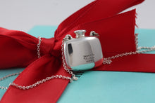 Load image into Gallery viewer, Tiffany &amp; Co. Elsa Peretti Silver Square Bottle Pendant Necklace
