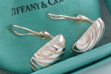 Load image into Gallery viewer, Tiffany &amp; Co. Silver Atlas Groove Stripe Square Clip on Earrings
